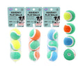 3-pack assorted colour squeaky play balls for dogs 4.5cm diameter – compact squeaky ball dog toys