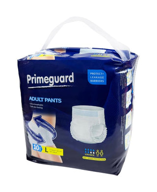 10PK Primeguard Adult Underpants - Large Unisex