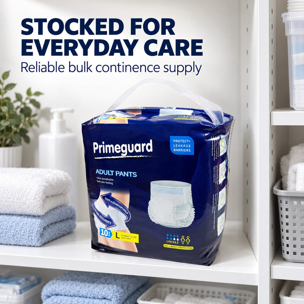 Primeguard large incontinence underwear stocked for aged care and home care supply