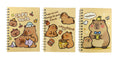 Capybara themed spiral notebook Capy Bara Series 21.5x16 cm, wholesale novelty stationery for gift shops and schools