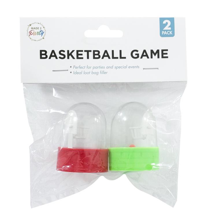 2-pack mini basketball novelty game loot bag filler, 5.5cm, Basketball Series, for children's party bags
