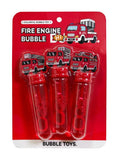 3-pack fire engine themed bubble wands, 4.3x13.5cm – outdoor party bag fillers for children's birthday parties