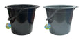 9 litre premium plastic bucket in grey and black assorted colours, ideal for commercial cleaning and hospitality use