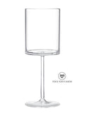 280ml clear acrylic plastic wine glass, Modern Series reusable drinkware for restaurants and outdoor events