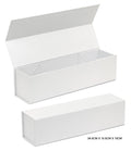 White premium wine gift box 34x10.5x10cm in 157GSM rigid paper, ideal for wine gift packaging and retail presentation