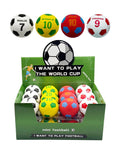 World Cup high bounce ball 6cm assorted Ronaldo Messi Neymar Lewandowski – football party bag toy for kids