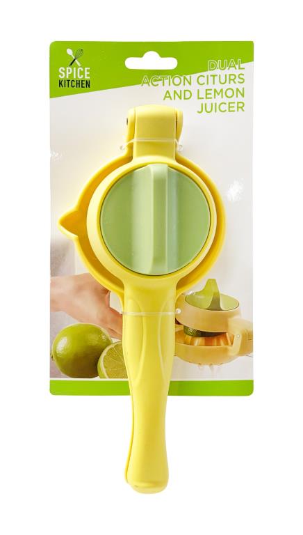 Double action lemon squeezer and citrus squeezer manual juicer 23cm, handheld kitchen tool