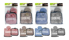 Premium Oven Glove and Heat Pad Set