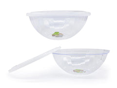 Premium Plastic Salad Bowl with Airtight Lid - X-Large (30cm)