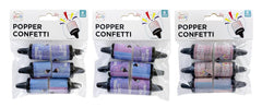 Party Popper Confetti 6-Pack - Non-Flammable