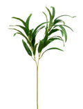Artificial bamboo spray stem 72cm tall, realistic green faux foliage, pack of 24 for wholesale decor