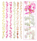 Artificial cherry blossom garland 180cm plain blossom, faux floral garland for wedding and event venue styling, pack of 24