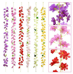 Decorative Artifical Flowers - Winter Jasmine W/Leaves Garland-180CM