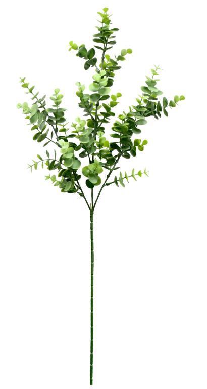 Artificial eucalyptus stem 68cm, realistic faux foliage for floral arrangements and venue decor, pack of 24