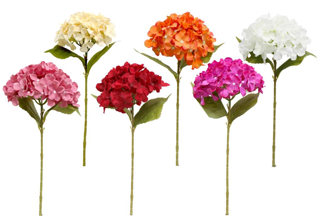 Artificial dahlia spray stem 60cm polyester on plastic stem, ideal for event centrepieces and shop window displays