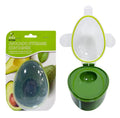 Avocado storage container 13x8.5x8cm clear plastic, reusable food keeper for cut avocado halves in cafe, meal-prep kitchens