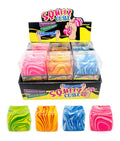 Neon colour squishy mushroom sensory fidget toy 6.5cm, slow-rise decompression shape, carton of 24 assorted colours