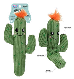 Squeaky Plush Pet Toy - Novelty Cactus - 24.5CM X 14CM