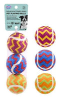 3PK Playing Balls - Chevron Patterned Series- 6CM Diameter - wholesale bulk packaging | DPack