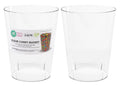 Medium clear plastic lolly bucket, 2.6 litre, 19.5cm, for candy buffets and party treats