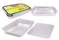 10PK Foil Containers W/Lids -  31CM x 21.8CM x 5CM - wholesale bulk packaging | DPack
