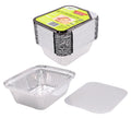 30PK Foil Containers W/Lids -  14.4CM x 12.5CM x 5.3CM - wholesale bulk packaging | DPack