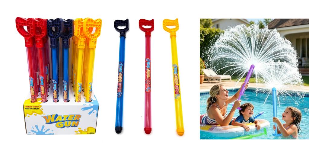 50cm long-barrel pump water blaster in 3 assorted colours, outdoor summer water gun toy for kids