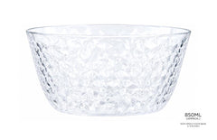 Plastic Acrylic Diamond Style Small Bowl - 800ML