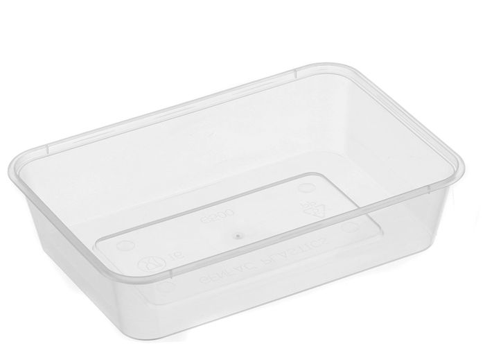 Genfac 500ml Rect Clear 500s