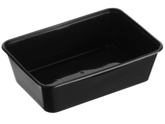 Genfac 650ml Rect Black 500s
