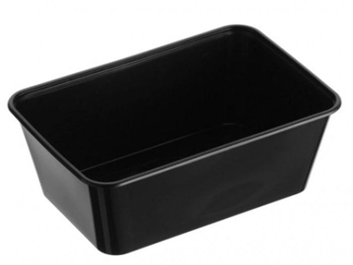 Genfac 900ml Rect Black 500s
