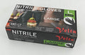 Velta heavy-duty black nitrile powder-free disposable gloves large size, 100-piece pack for hospitality and cleaning