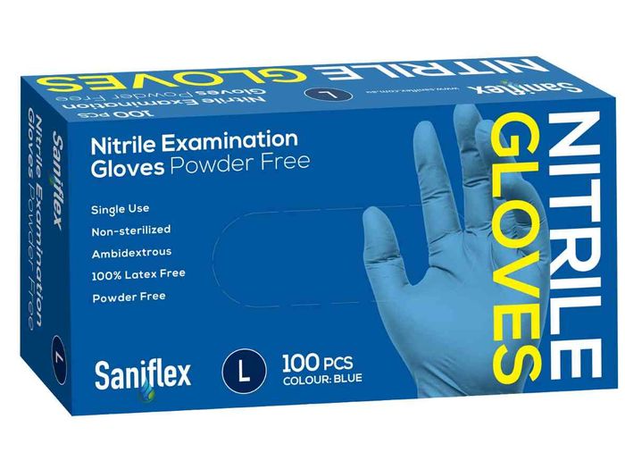 Saniflex Nitrile Blue L 100s
