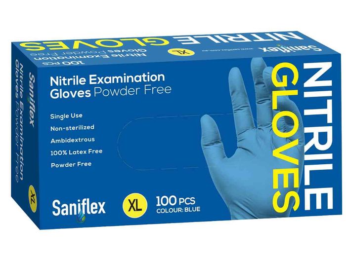 Saniflex Nitrile Blue XL 100s