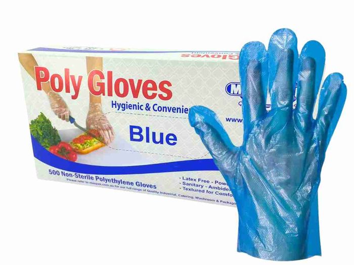 LDPE Gloves BLUE XL 500pcs