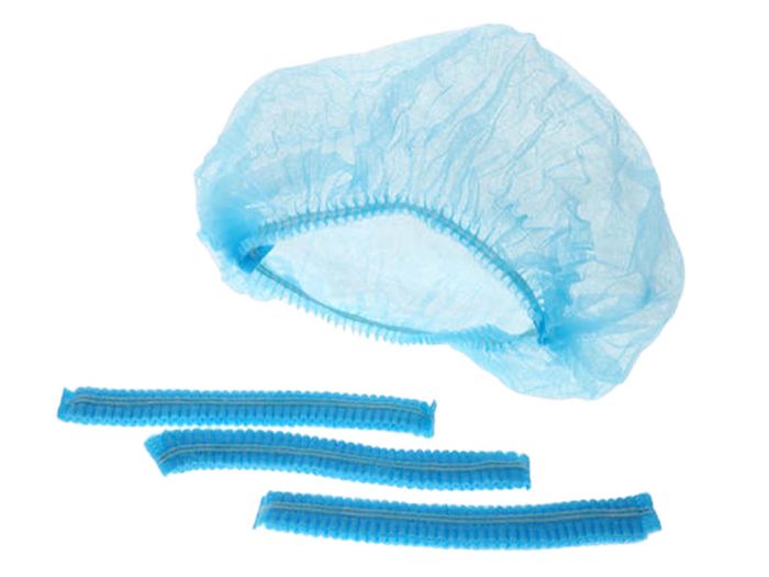 Hair Net Crimped 21' Blue 1k