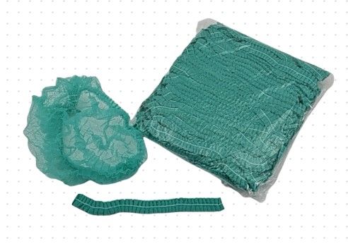Hair Net Crimped 24' Green 1k