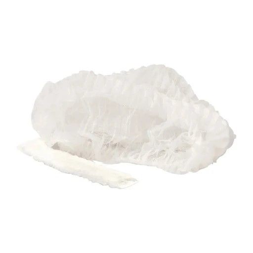 Hair Net Crimped 21' White 1k