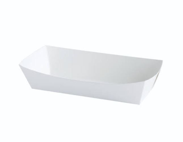 White Hot Dog Tray 500's