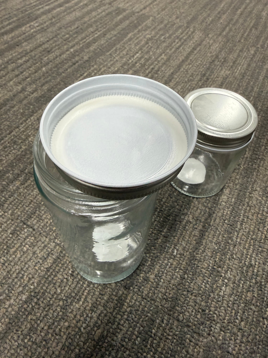 500ML Screw Top Glass Jar with Silver Lid