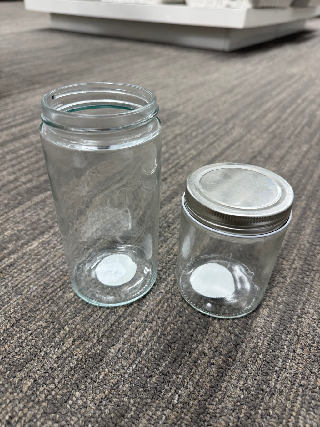 500ML Screw Top Glass Jar with Silver Lid