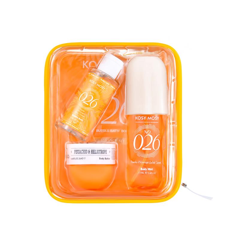 Sol De Janeiro-inspired gift set No026 with body mist 100ml, body butter 50g and bubble bath 60ml carton of 6