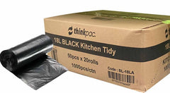 Kitchen Bags 18L Black 1000