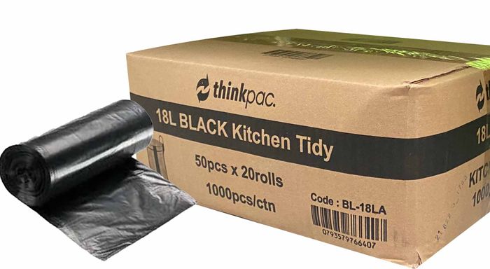 Kitchen Bags 18L Black 1000