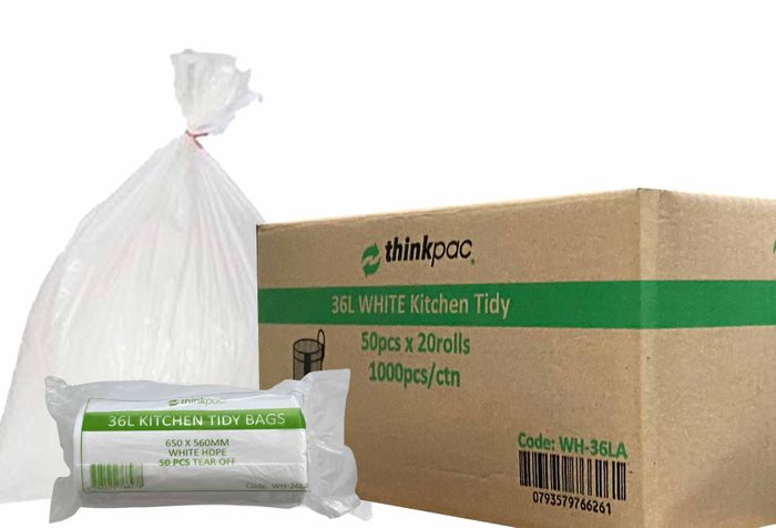 Kitchen Bag 36L White 1000