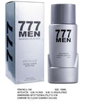 100ML 777Men Diamond Collection - Smells Like Clean Summer Sailing