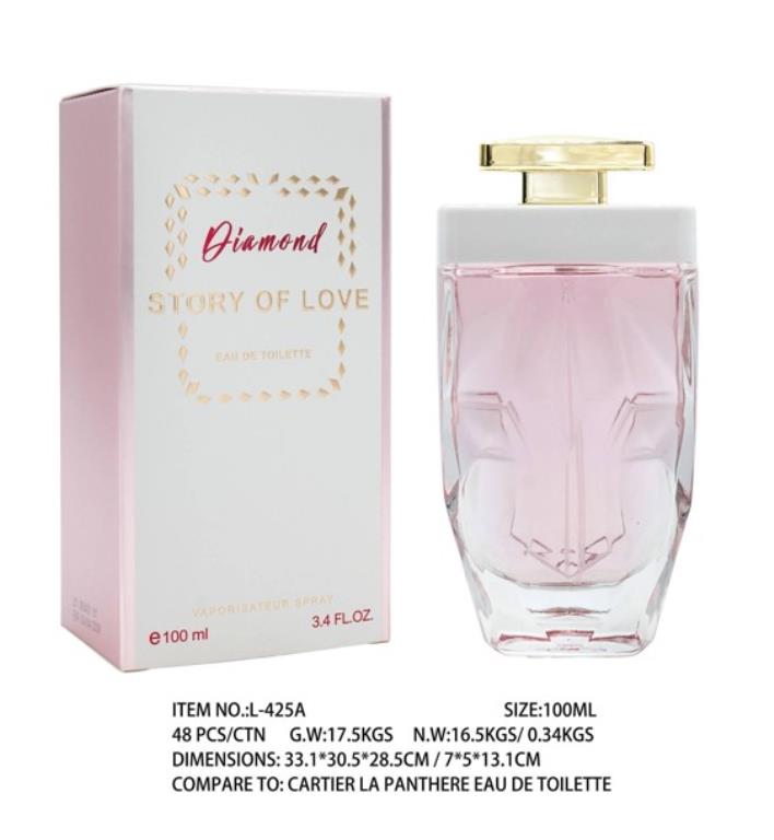 100ML Diamond - Smells like Cartier La Panthere Eau De Toilette (L425A) - wholesale bulk packaging | DPack