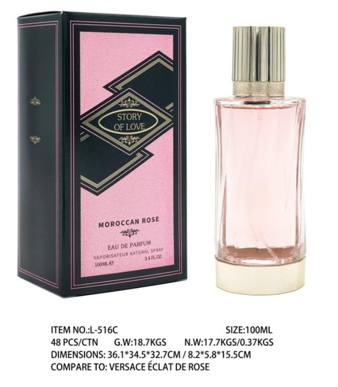 100ML Moroccan Rose - Smells like Versace Eclat De Rose (L516C) - wholesale bulk packaging | DPack