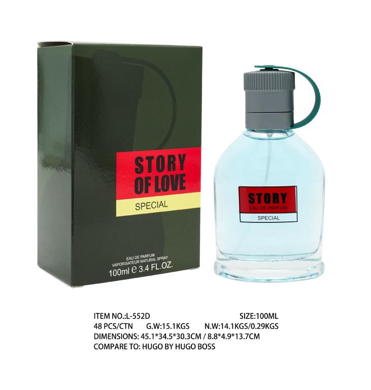 100ml green fresh eau de parfum for men, L552D, carton of 12, inspired by Hugo, DPack wholesale