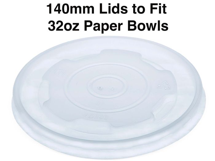 140mm Lid for 32oz Paper Bowl